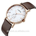 fashion style japan movement quartz leather mens watch